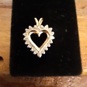10 K Diamond Heart